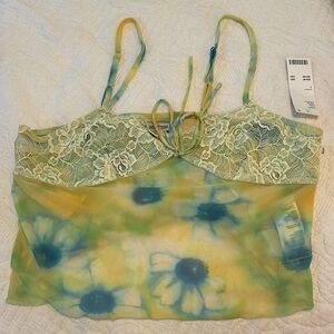 Floral print urban outfitters top